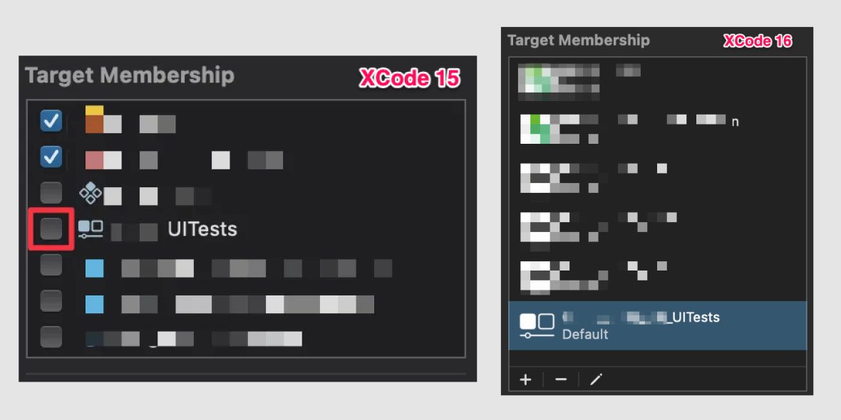 跟UITtest無相關的檔案都取消掉